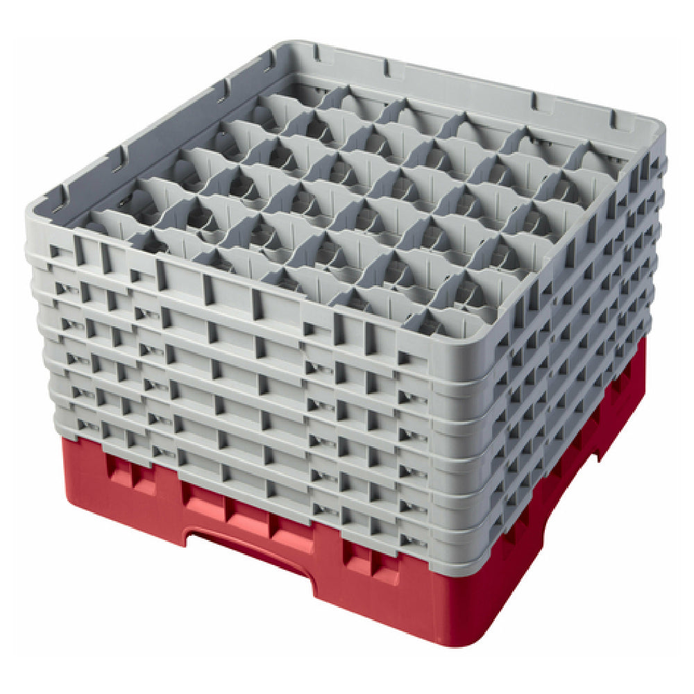 Cambro 36S1114163 Camrack® Glass Rack With (6) Soft Gray Extenders Full Size