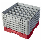 Cambro 36S1114163 Camrack® Glass Rack With (6) Soft Gray Extenders Full Size