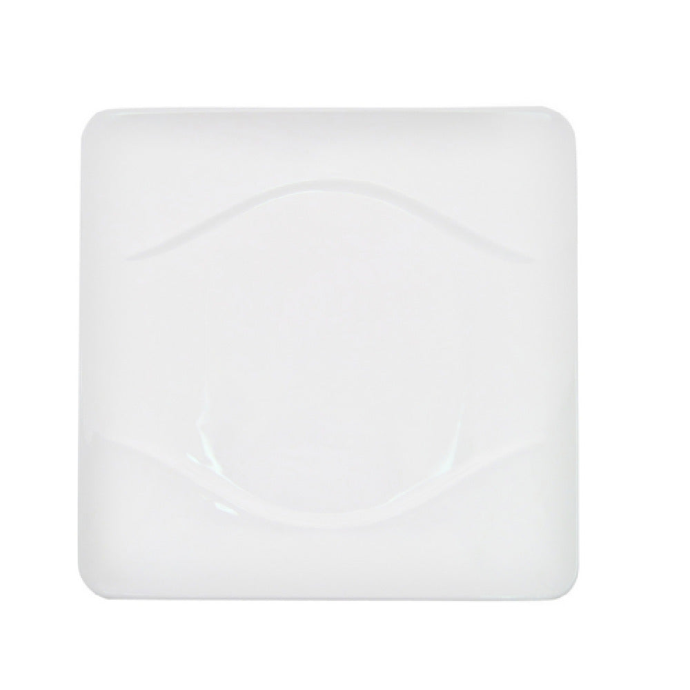 CAC China MDN-16 Modern Plate 10-1/2"L X 10-1/2"W X 1"H Square
