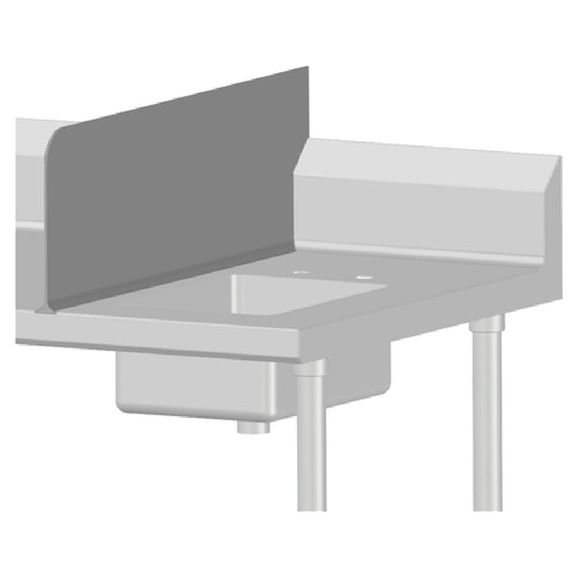 SPG TAC-ES1 - Universal Stainless Integral Splash Guard For Sink- 10" X Table Width