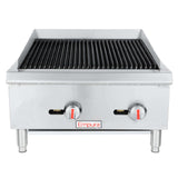 Empura ECB-24S - Standard Duty Gas Charbroiler, Natural Gas, 24"W X 26"D X 15-7/8"H