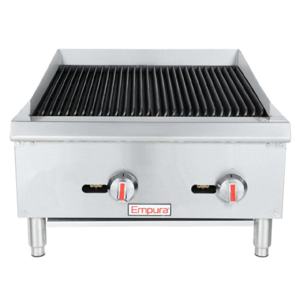 Empura ECB-24S - Standard Duty Gas Charbroiler, Natural Gas, 24"W X 26"D X 15-7/8"H