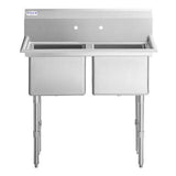Empura EHD21818 - Sink, 43"W X 23.5"D X 44.25"H, (2) Compartment