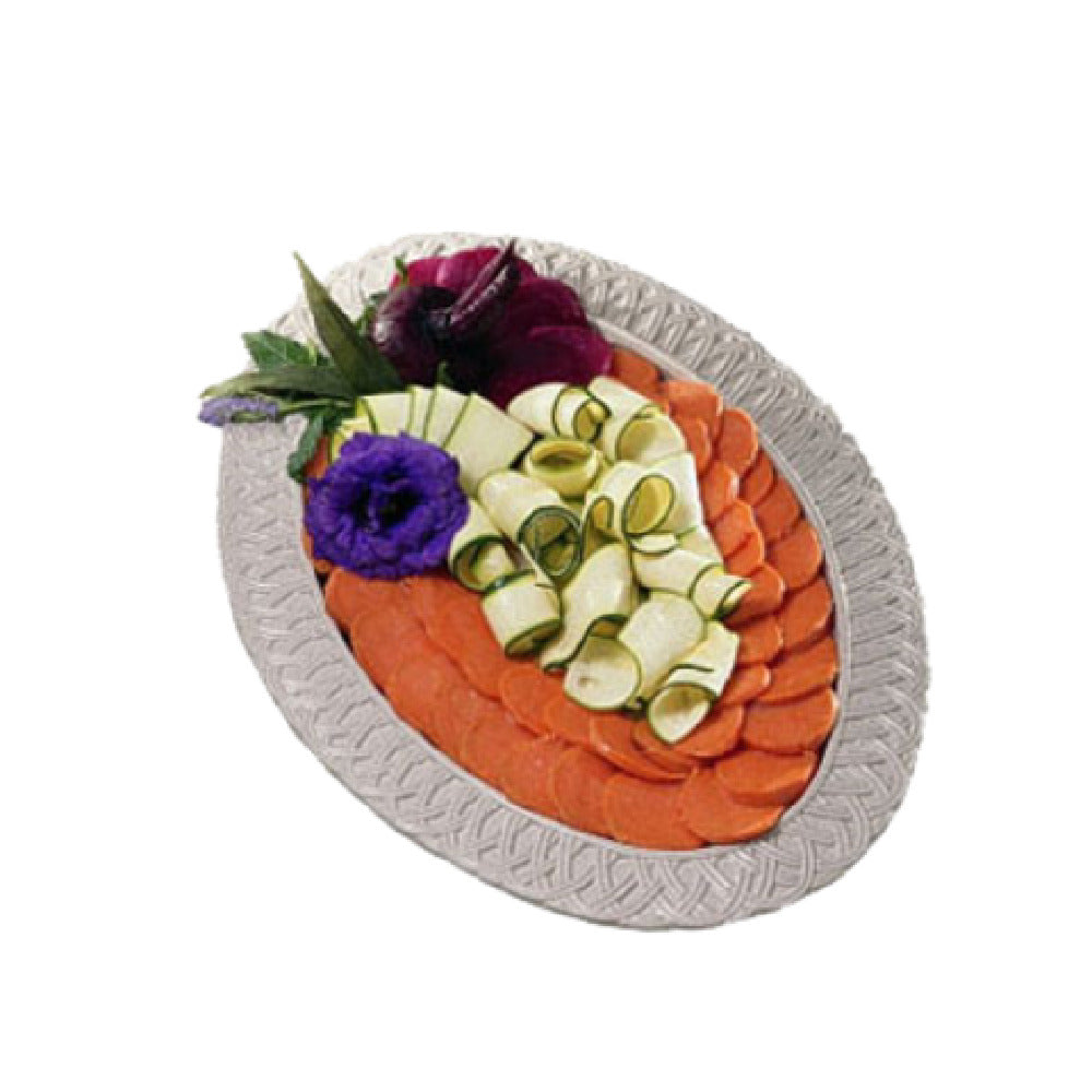 Bon Chef 2303CHESTNUT Trellis Platter 14-1/4" X 20-1/4" Oval