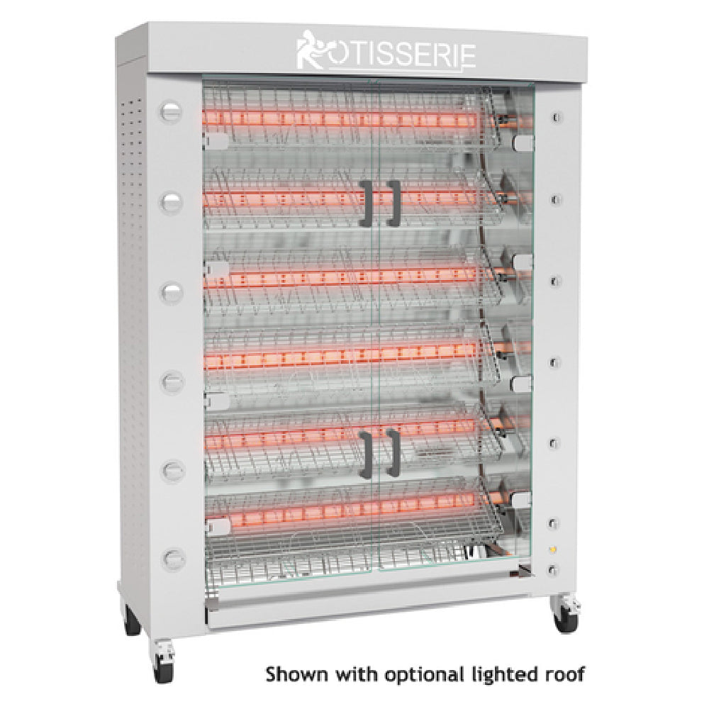 Rotisol FBS1400-6G-SS_NAT FlamBoyant™ SPATCHCOCK Rotisserie Oven Gas Floor Model