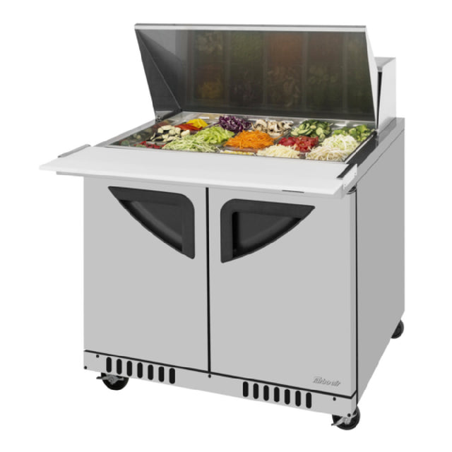 Turbo Air TST-36SD-15-FB-N Super Deluxe Sandwich/Salad Mega Top Unit Front Breathing Airflow
