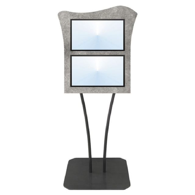 Hubert 40469 - Menu Board, 2-pocket, Floor Stand
