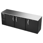 Beverage Air BBN94HC-F-B - Refrigerated Food Rated Back Bar Storage Cabinet, Three-section
