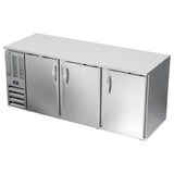 Beverage Air BB78HC-F-S - Refrigerated Food Rated Back Bar Storage Cabinet, Three-section