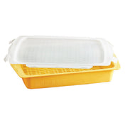 Chef Master 40252Y Mr. Bar-B-Q® Flip & Flavor Marinade Tray 2 Piece Includes: Marinade Tray & Universal Locking Lid (patented)