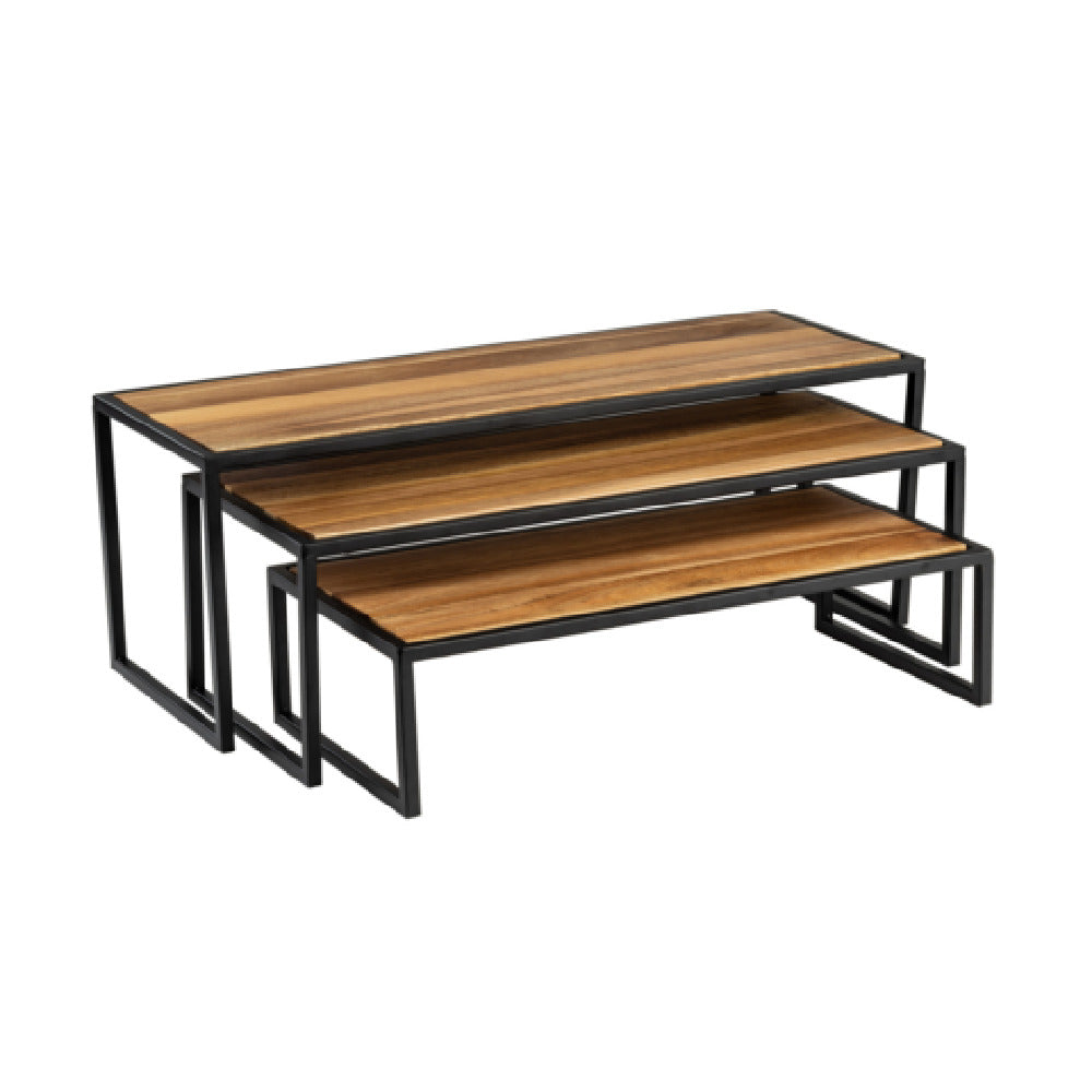 TableCraft Products 12261 - Risers, Set Of 3,22" X 8" X 8", Rectangular