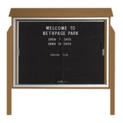 Aarco PLDS3645LDPP-8 Message Center 45"W X 36"H Freestanding