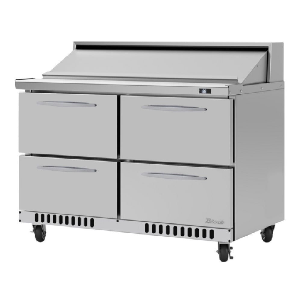 Turbo Air PST-48-D4-FB-N PRO Series Sandwich/Salad Prep Table Front Breathing Airflow