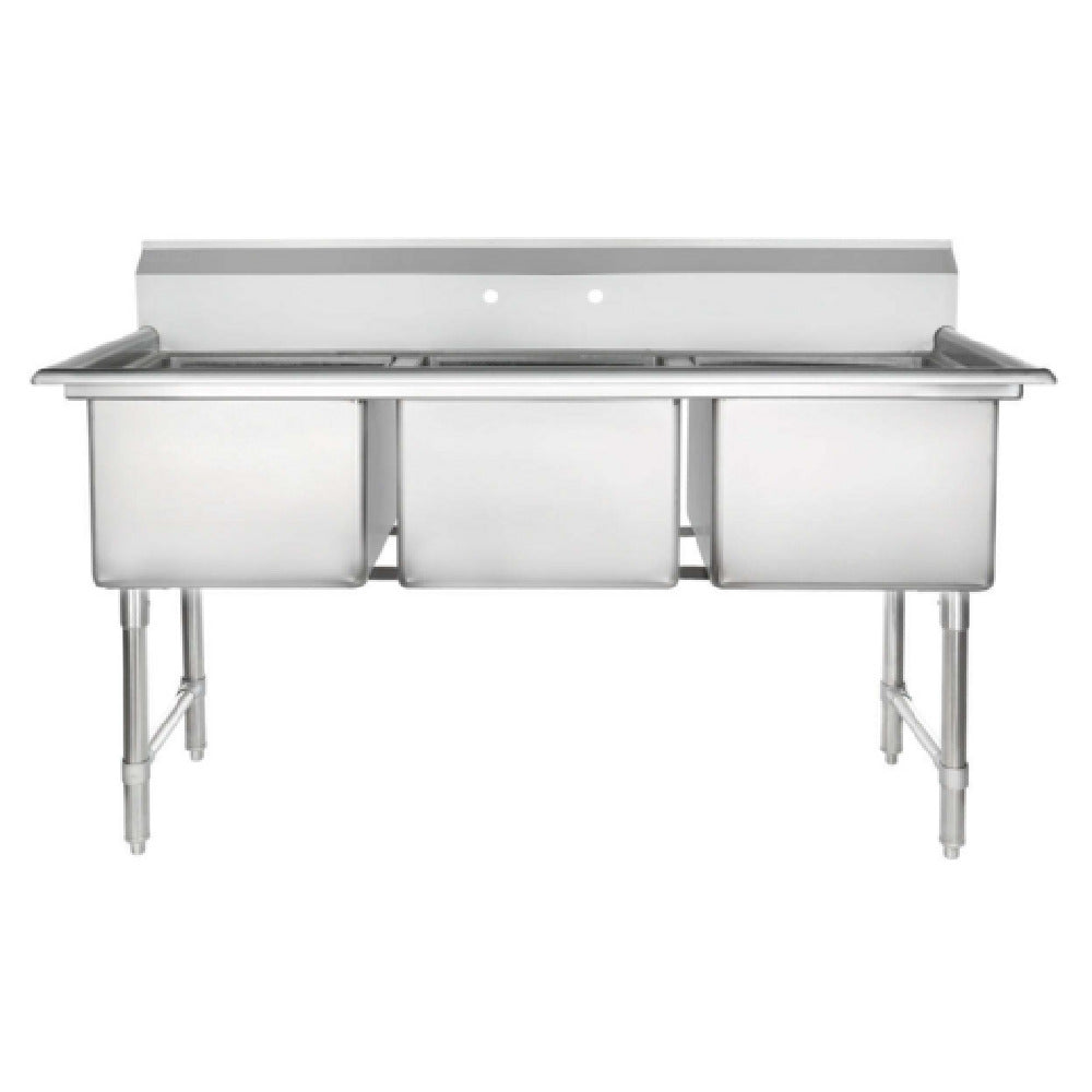 Empura EHD31818 - Sink, 63"W X 23.5"D X 44.25"H, (3) Compartment