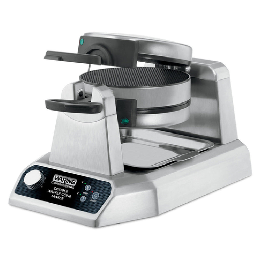 Waring WWCM200E - (International) Waffle Cone Maker, Double, Up To (120) 1/8" Thick Waffle Cones Per Hour