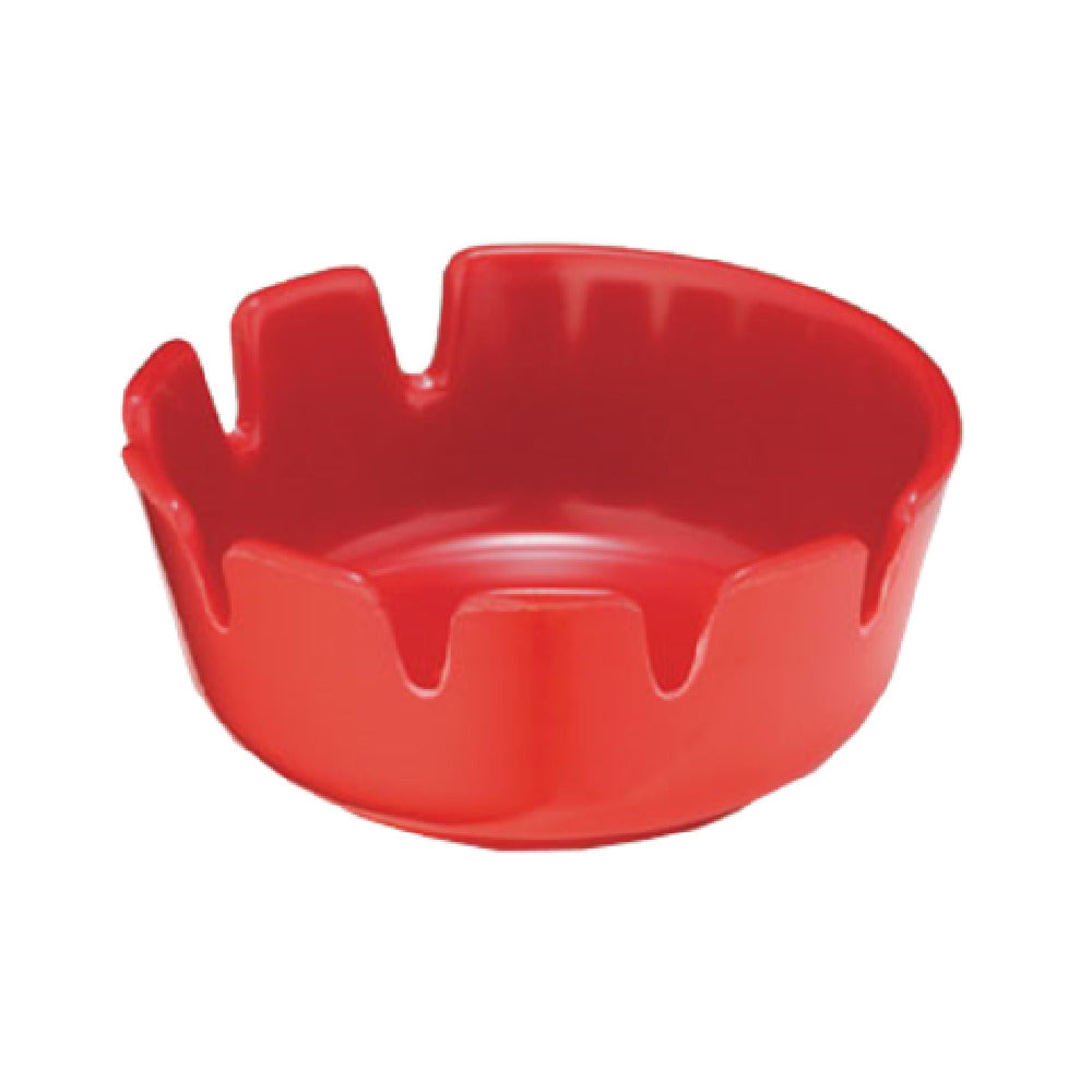 TableCraft Products 265R-1 - Classic Deepwell Ashtray, 4" X 1-3/4", Red Melamine