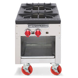 American Range ARSP-18_NAT Stock Pot Range Gas 3-ring Burner With Cast Iron Top Grate