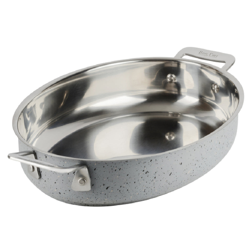 Bon Chef 60020STARLIGHT HotStone Cucina Au Gratin 38 Oz. 8-7/8" X 6-7/8" X 2-1/4" H