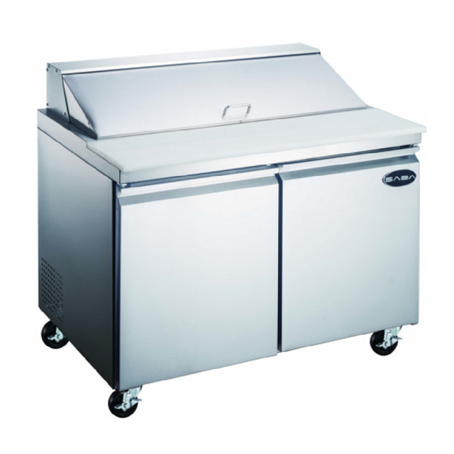 SABA SPS-48-12 Sandwich/Salad Prep Table Two-section 46-3/4" W