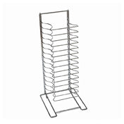 American Metalcraft 19024 Pizza Pan Rack 24 Shelves Holds Pans 10" To 17" Diameter X 1/2" Deep