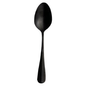 Arc Cardinal MB249 Sola Baguette Black Dessert Spoon (L:7.375'' X W:2.1'') 18/10 Stainless Steel