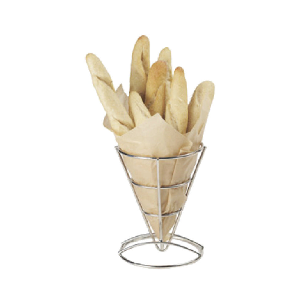 GET Enterprises 4-981644 Fry Cone Basket 5" Dia. X 7"H Stainless Steel