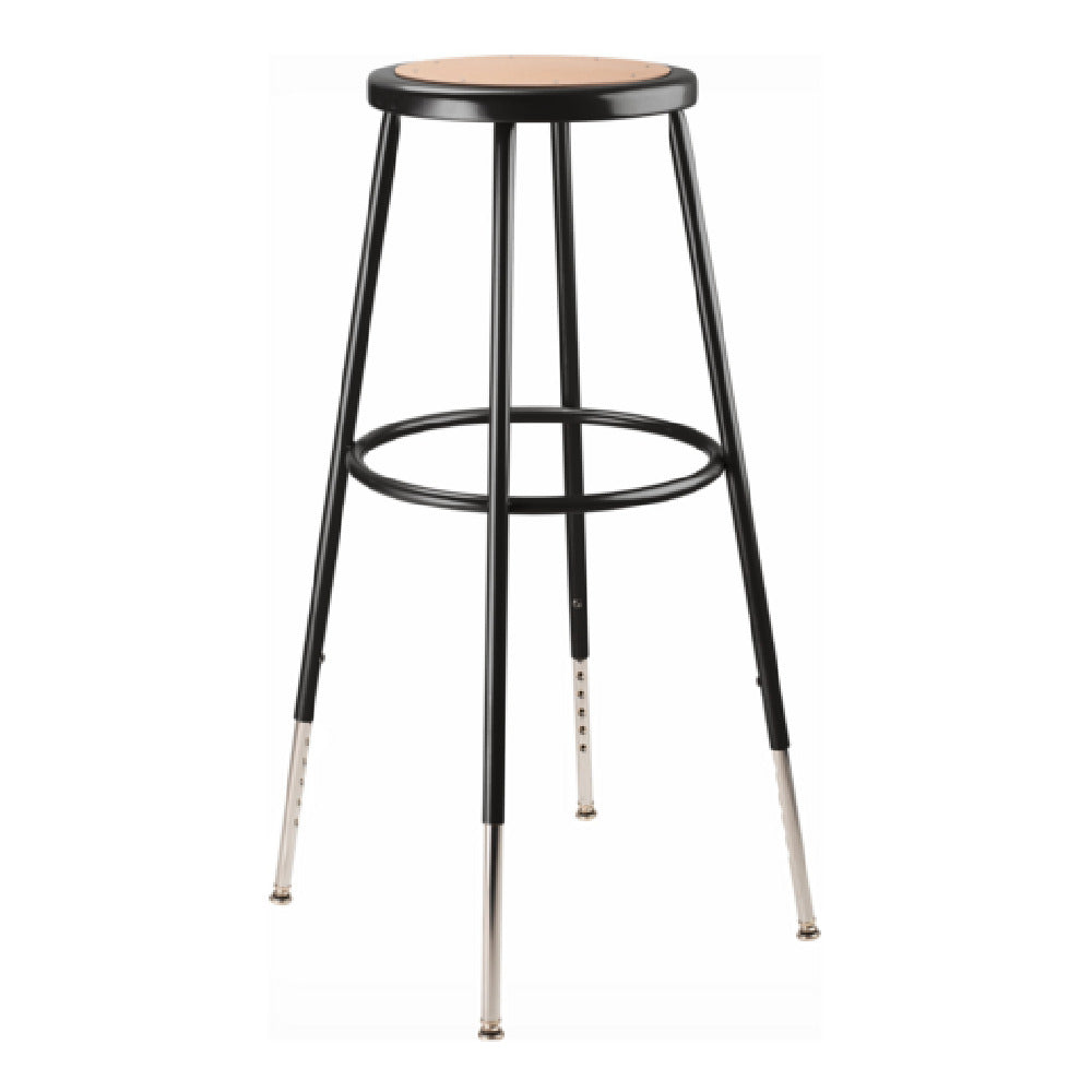 National Public Seating 6230H-10 NPS® Heavy Duty Steel Stool 32"-39" Height Adjustable