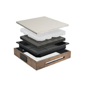 FOH BTR027NAM18 Smart Buffet Ware® Eco System Cold Box Set Ivory