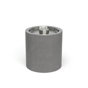 FOH RIB038GYL21 3.5qt Round Belize Ice Bucket Smoke With Brushed Stainless Lid