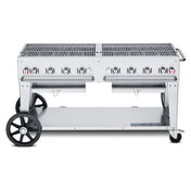 Crown Verity CV-MCB-60-SI50/100 Mobile Outdoor Charbroiler LP Gas 58" X 21" Grill Area