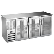 Beverage Air BBN72HC-GS-PT-S - Refrigerated Back Bar Pass-Thru Storage Cabinet, Three-section