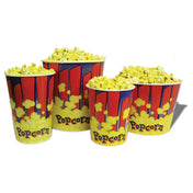 Winco 41430 Benchmark Popcorn Tub 130 Oz. 7-1/2" Top Dia. X 8-1/4"H