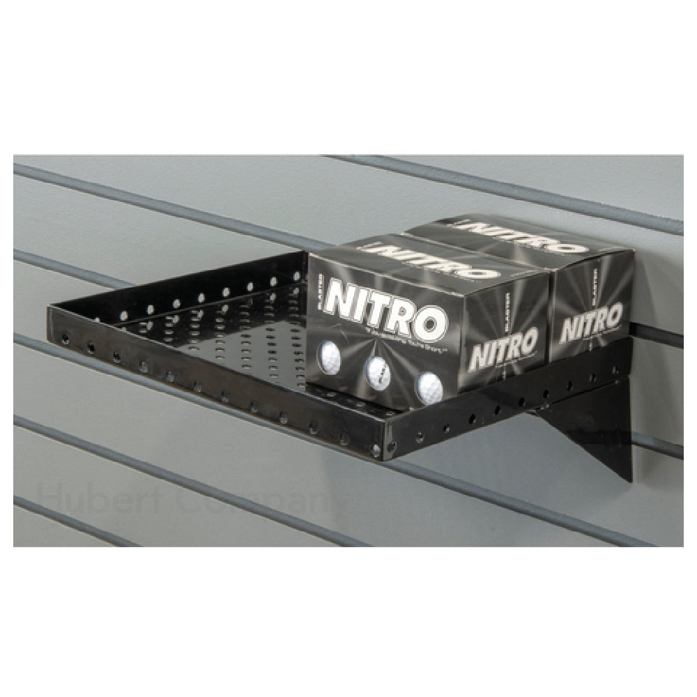 Hubert 54729 - Slatwall Shelf, 12", Perforated