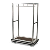 Forbes Industries 2545DB-SS Specialty Luggage Cart 1-1/2” Square Tubular Brushed Stainless Steel Superstructure