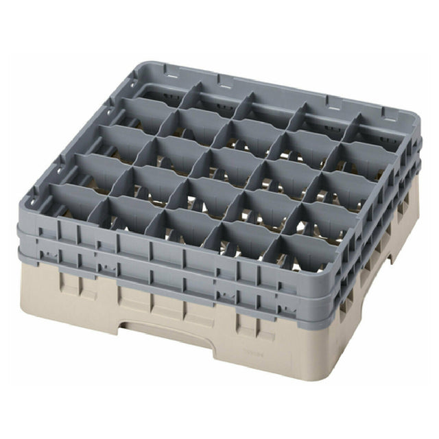 Cambro 25S534184 Camrack® Glass Rack With (2) Soft Gray Extenders Full Size