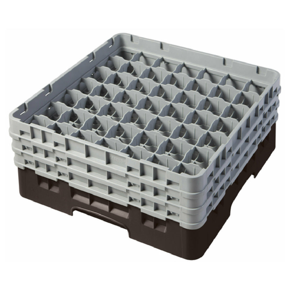 Cambro 49S638167 Camrack® Glass Rack With (3) Soft Gray Extenders Full Size