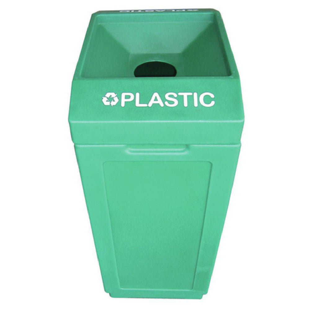 Hubert 66073 - Recycle Bin, "Plastic", 39 Gallon