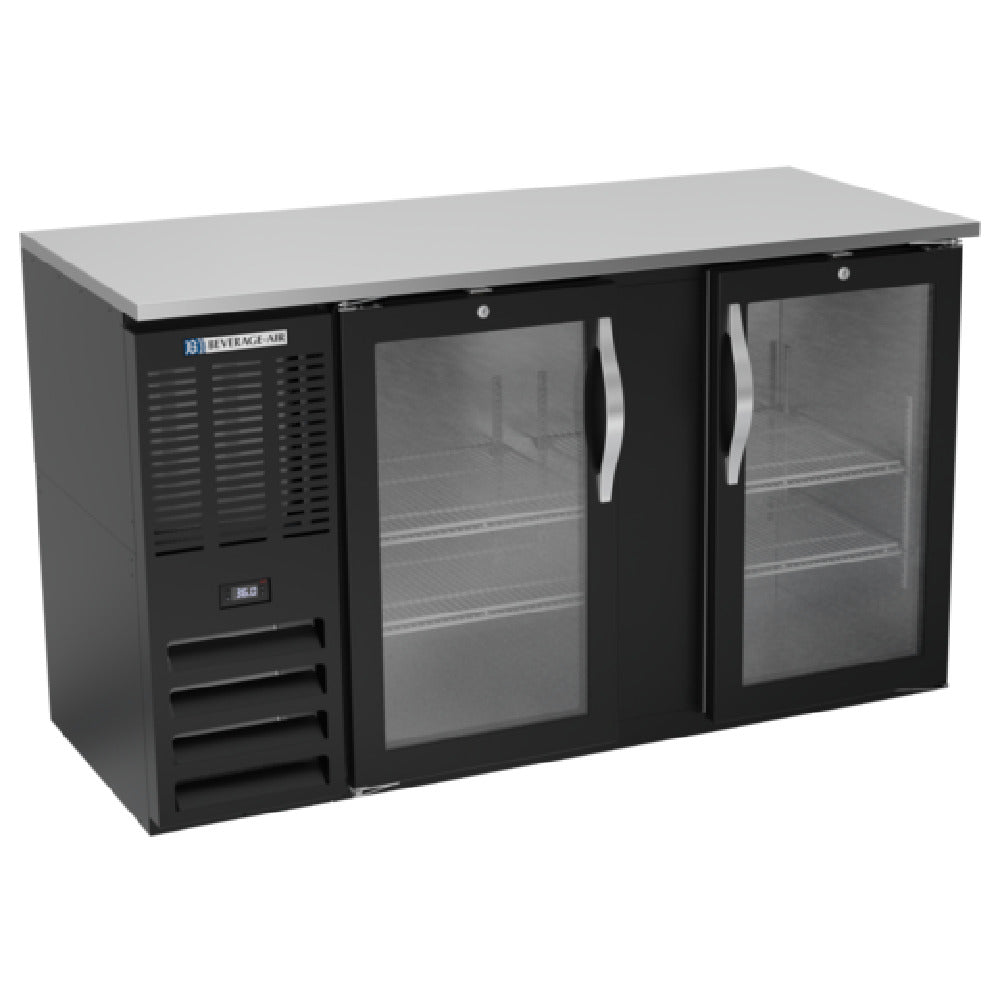 Beverage Air BBN58HC-FG-B - Refrigerated Food Rated Back Bar Storage Cabinet, Two-section