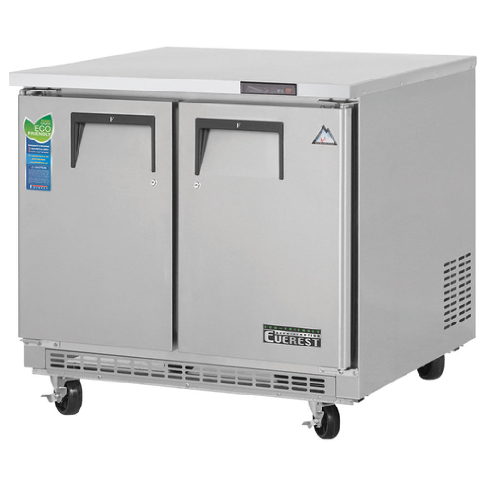 Everest Refrigeration ETBSF2 Undercounter/Worktop Freezer Two-section 35-5/8"W
