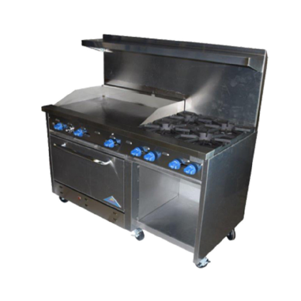 Comstock-Castle F33032-24 Range Gas 60" Wide