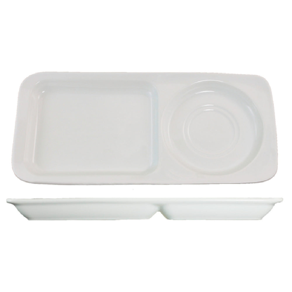International Tableware FAW-1460 Soup & Sandwich Plate 14-1/2" X 6-3/8" Rectangular