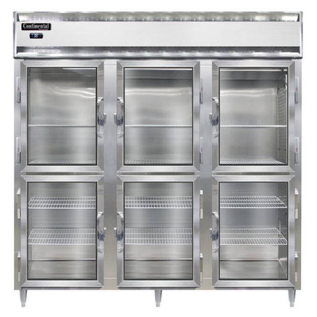 Continental Refrigerator D3RNSSGDHD Designer Line Refrigerator Reach-in Three-section