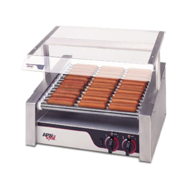 APW Wyott HR-31_120/60/1 X*PERT™ HotRod® Hot Dog Grill (11) Chrome Surface Rollers