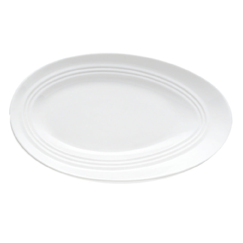 Bon Chef 1100012P Plate 18"W X 10-5/8"D X 2-3/16"H Slanted Oval