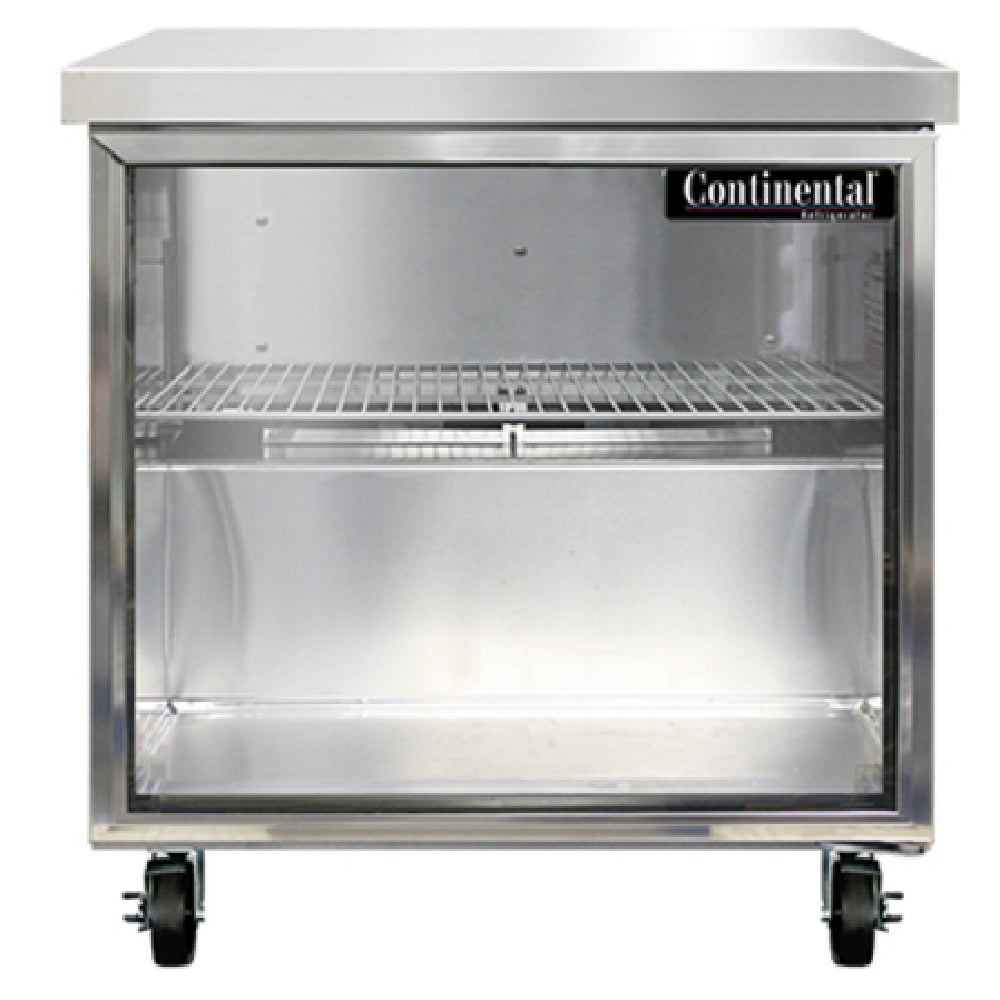 Continental Refrigerator SW32NGD Work Top Display Refrigerator 32"W 9.0 Cu Ft Capacity