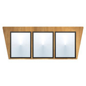 Hubert 44358 - Menu Board, 3-pocket, Wall-mount