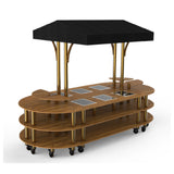 Steelite MGCMLD03BBBW - Round Warming Induction Market Station, 130.0" X 59.0" X 96.0"