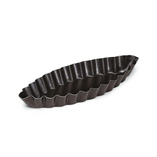 Louis Tellier 294120 Food Mould 3.54"W X 1.69"D X 0.47"H Fluted Boat Shaped