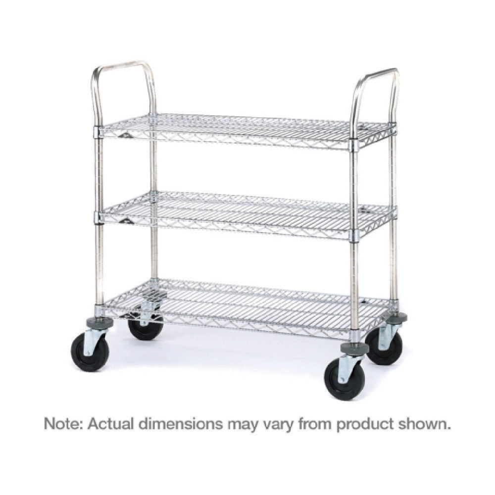 Metro 3SPN33ABR SP Heavy Duty Utility Cart Standard Unit 36"W X 18"D X 39"H