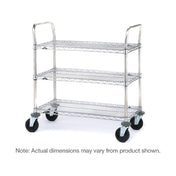 Metro 3SPN33ABR SP Heavy Duty Utility Cart Standard Unit 36"W X 18"D X 39"H
